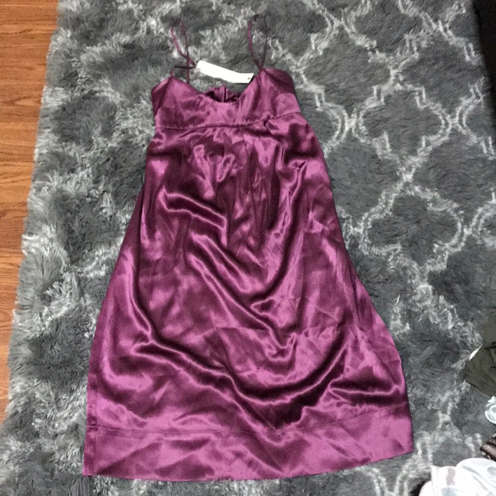 100% SILK PURPLE GOWN